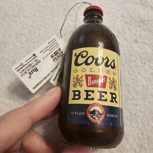 Coors Beer Bottle Plastic Christmas Ornament By Ruz